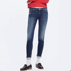 MOTHER The Looker Skinny Jeans in Dark Graffiti